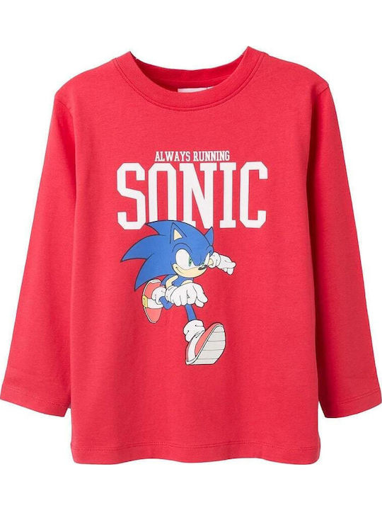Kids Long-Sleeved Red Blouse