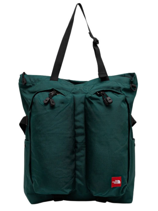 North Face Red Box Tote Bag Hunter Green