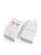 Guess Gold Plated Steel Stud Earrings Gray JUBS01811JWYGT U