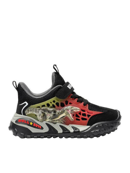 Παιδικά Sneakers με Φωτάκια Μαύρα