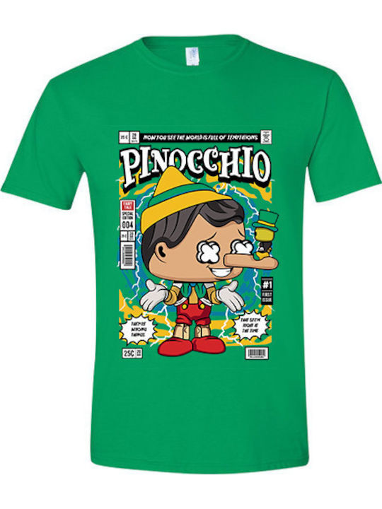 T-shirt Pinnochio Pop Culture Irish Green