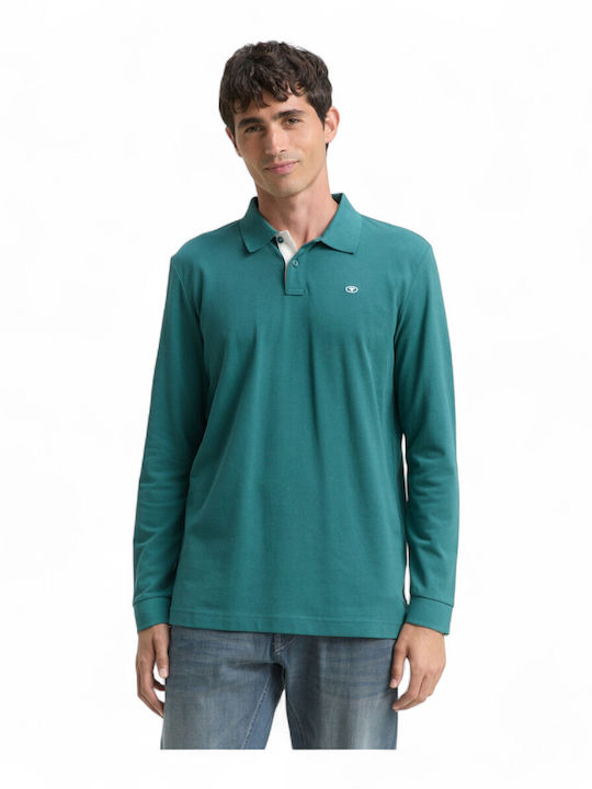 Tom Tailor Basic Polo Herrenbluse Kurzarm Grünes