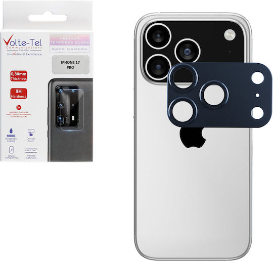 Volte-Tel Glass Cover Protecție Cameră Tempered Glass Blue pentru iPhone 17 Pro