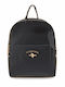 Women's Backpack Bag from Synthetic Leather Black