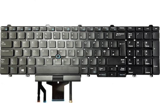 Πληκτρολόγιο Keyboard Dell Latitude E5550 E5570 E5580 P37f P48f P60f