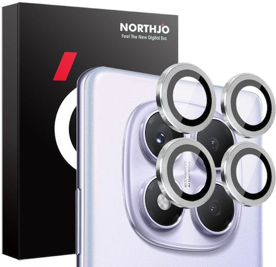 Lenses Camera Protection Tempered Glass Silver for the Xiaomi Redmi Note 14 Pro 4G