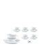 Galifas Set of Cups Tea Porcelain White 220ml 12pcs