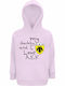 Παιδικό Φούτερ με Κουκούλα και Τσέπες Creamy Pink My Daddy and I, Love AEK