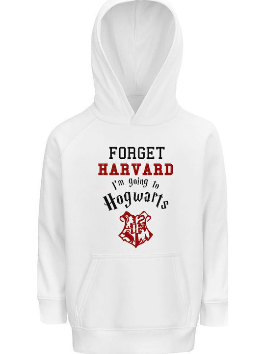 Kids Sweatshirt with Hood and Pockets White For...