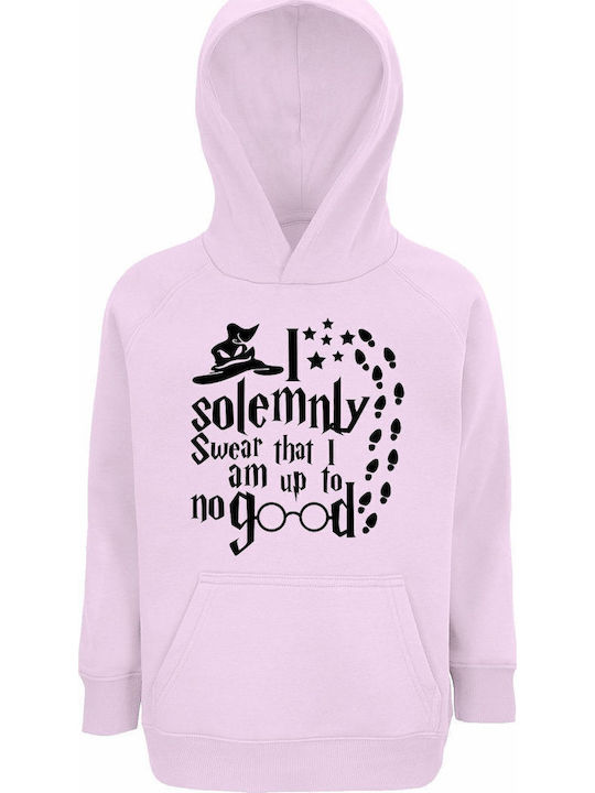 Kids Sweatshirt with Hood Creamy Pink Harry Potter I Solemnly Swear That I Am Up To No Good