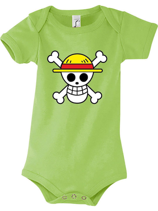 kirikoko One Piece Flag Anime Κορμάκι Apple Green