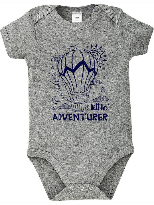 kirikoko Little Adventurer Къс ръкав Grey Melange