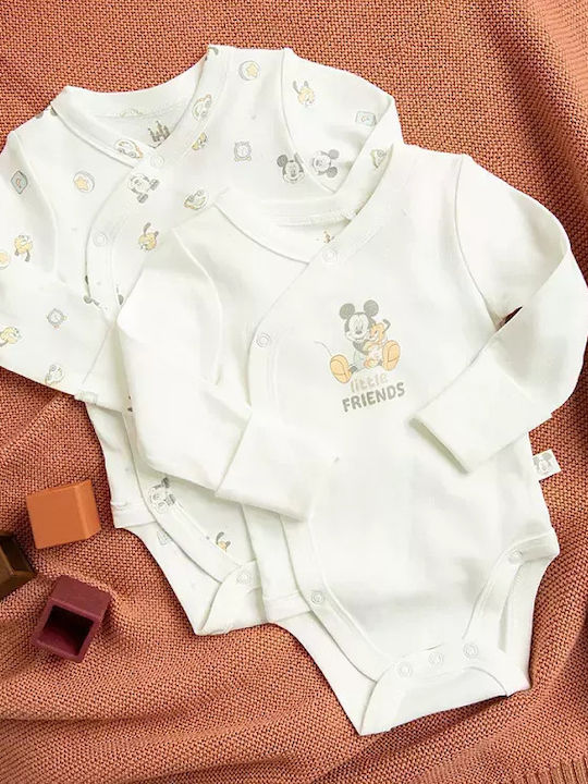 Cool Club Mickey Mouse Дълъг ръкав White 2бр