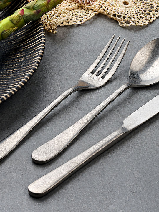GGMgastro Löffelset Dessert / Eiscreme Edelstahl Silber 6Stück