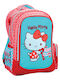Hello Kitty School Bag Backpack Multicolour with Water Bottle Holder 27Liters