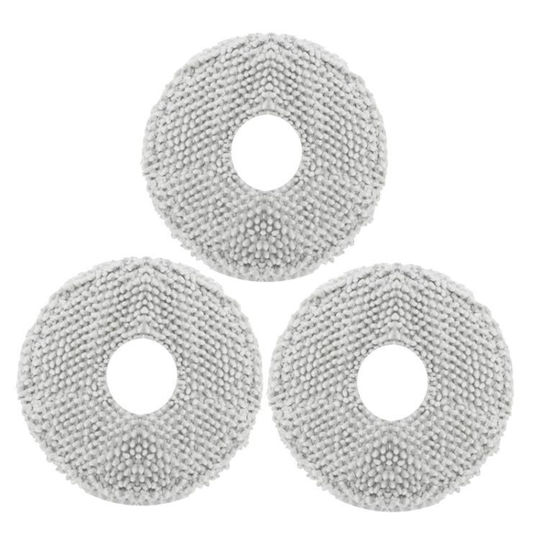 3 Pieces Mop Ecovacs Deebot T50 Pro T50 Pro Omni T50 Max Pro Omni T50 Omni Replacement Parts Grey