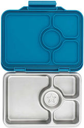 Yumbox Stainless Steel Bento Food Container Normandy Blue 4 Compartments Yumbox Stainless Steel Bento Food Container Normandy Blue 4 Compartments