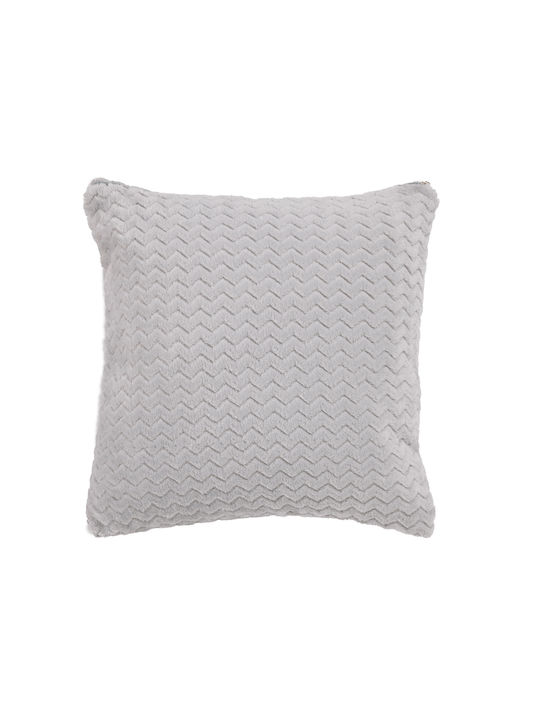 Das Home Μαξιλάρι Καναπέ 1368 Fleece Grey 40x40εκ.