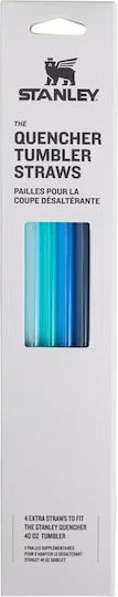 Stanley Squencher H2.0 Strohhalme Blau 4 Stück