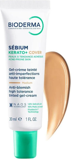 Bioderma Sébium Kérato+ Cover Tinted Gel Cream Against Imperfections for Acne-Prone Skin