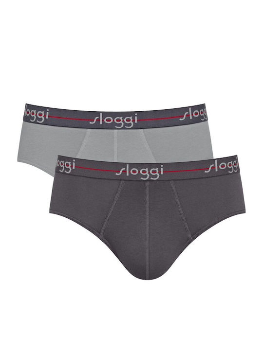 Sloggi Start Midi Мъжки слипове Grey Combo 2Опа...