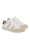 Cut Lace-up Kids Sneakers White
