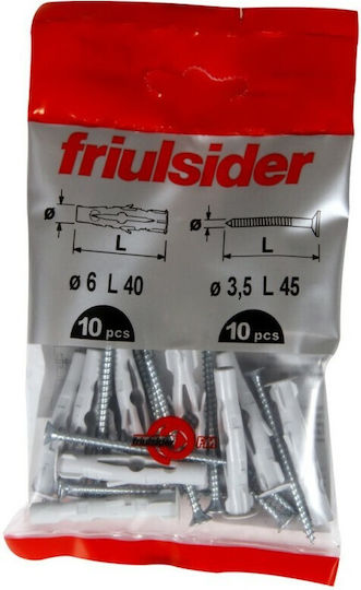 Friulsider Νοβοπανόβιδα με Διάμετρο M8 και Μήκος 50mm