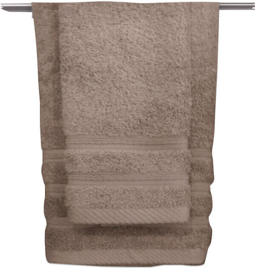 Set De 2 Buc Prosoape De Baie Maro Greutate 600gr/m²