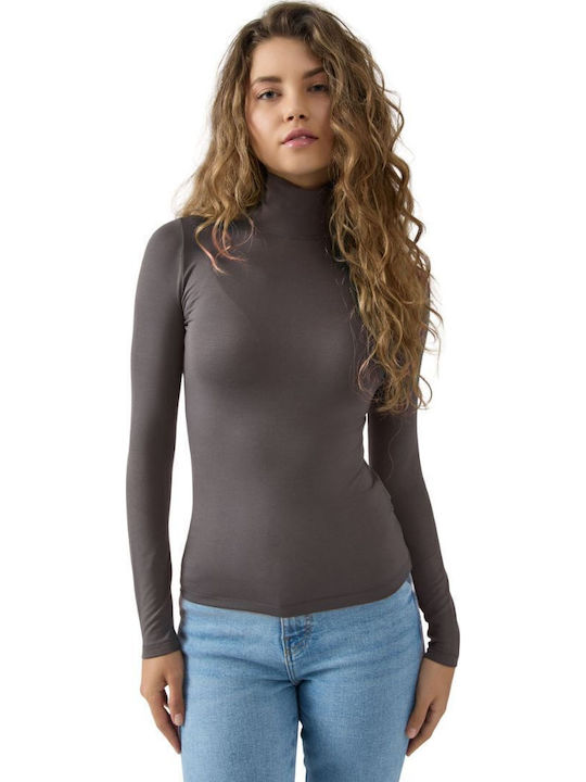 Minerva Fimelle Women's Long Sleeve Turtleneck ...