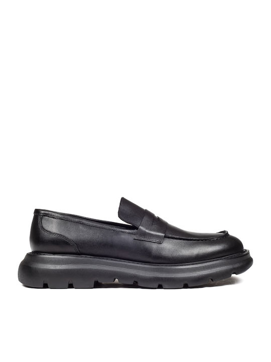 Men's Leather Moccasins Black