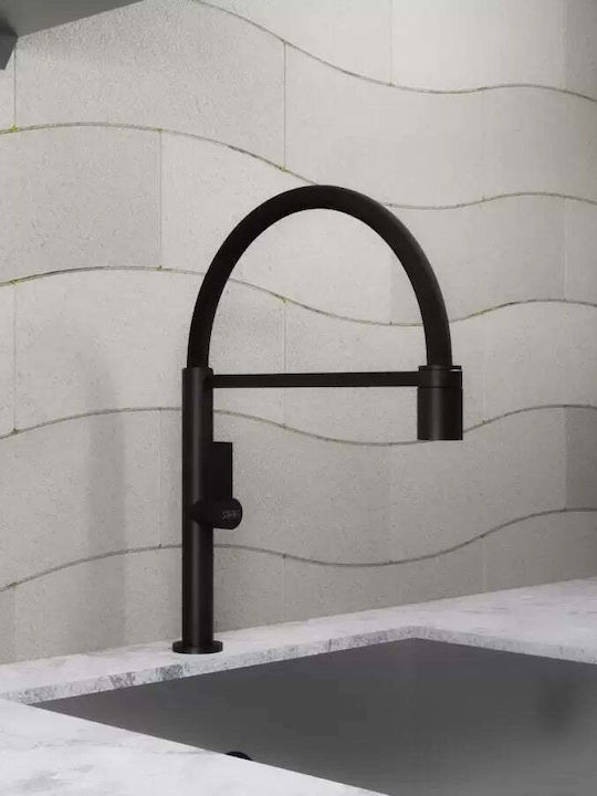Alista Home Cf2045 Baterie Chiuvetă Bucătărie Bancă Flexibilă Neagră