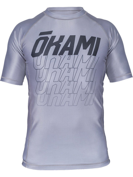Okami Short Sleeve Shirt ORS136 for Jiu-Jitsu / MMA / Kickboxing Gray