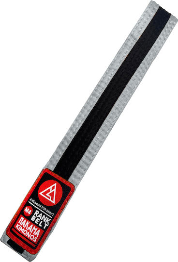 Children's Belt Nakama Ibjjf Kihon Gray Black
