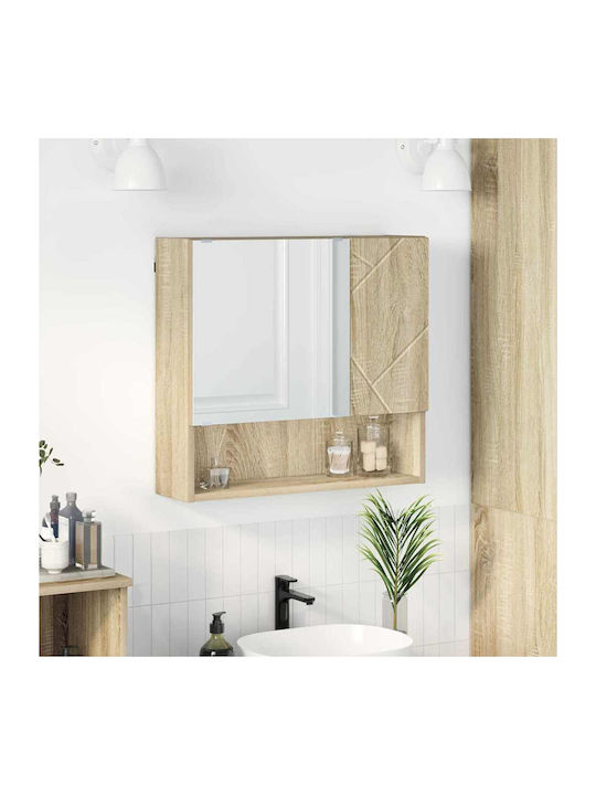Антре с Огледало & Гардероб Sonoma Oak 59x17x55бр