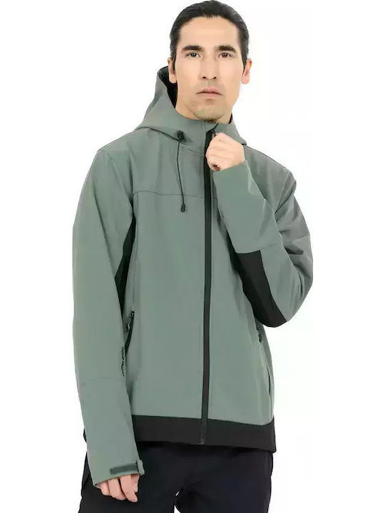 Winter Jacket Softshell Waterproof and Windproof Balsam Green - Mint