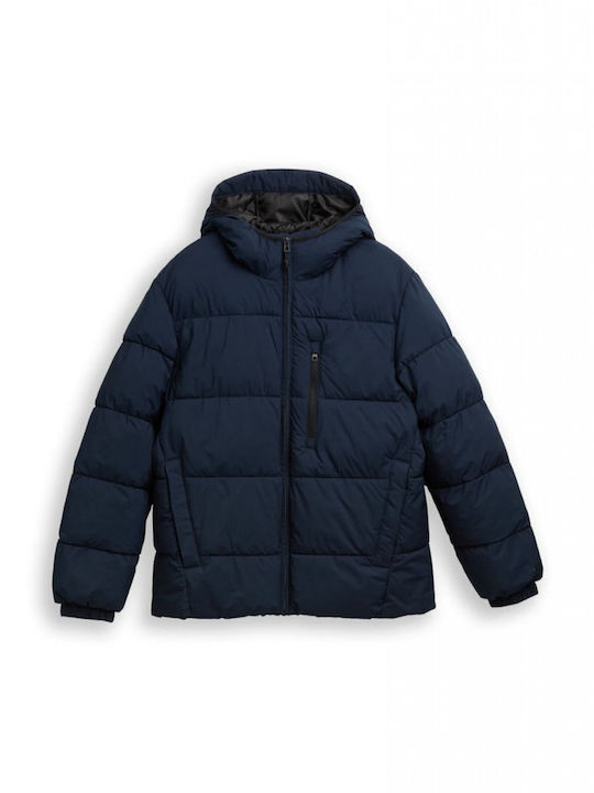 Geacă Puffer de Iarnă Albastră Sky Captain Blue