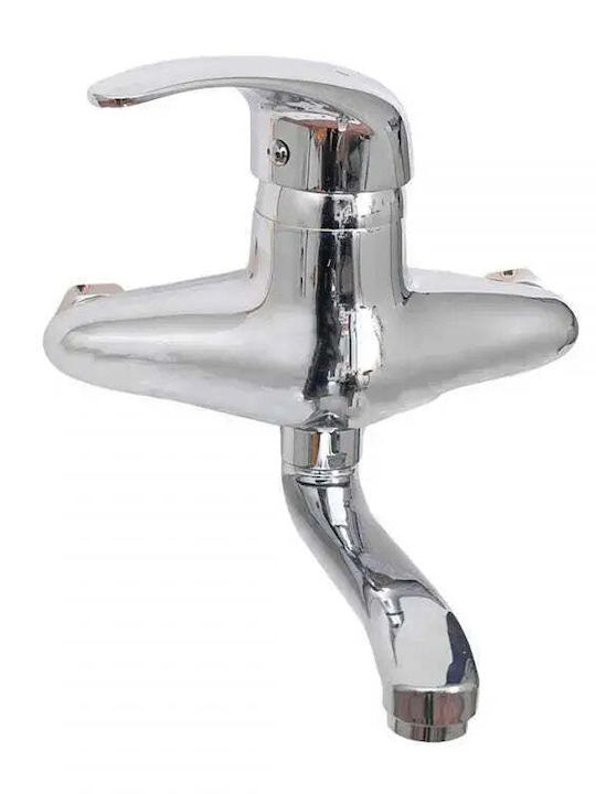 Alista Home Lmx105 Baterie Chiuvetă Bucătărie Perete Argintie