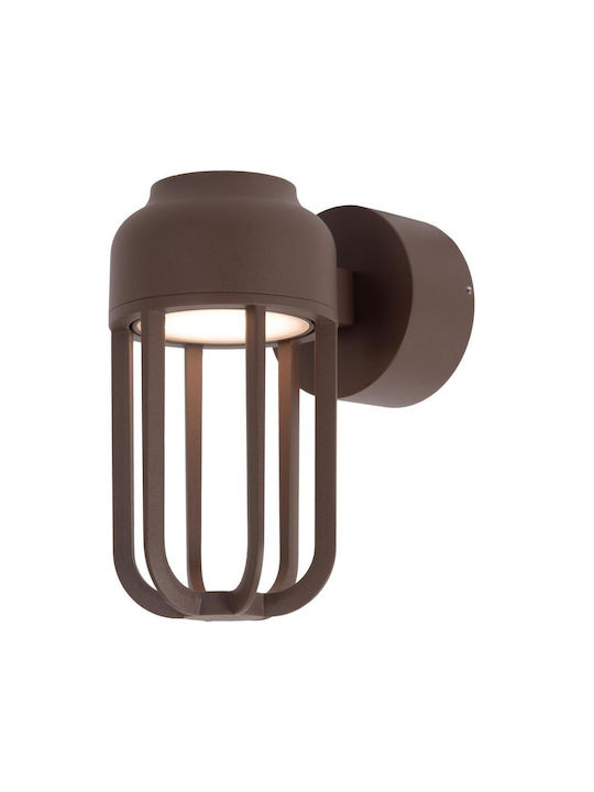 Lucide Lightning Wells Επιτοίχιο Εξωτερικό Φωτιστικό LED IP54 8W με Θερμό Λευκό Φως 10x10εκ.