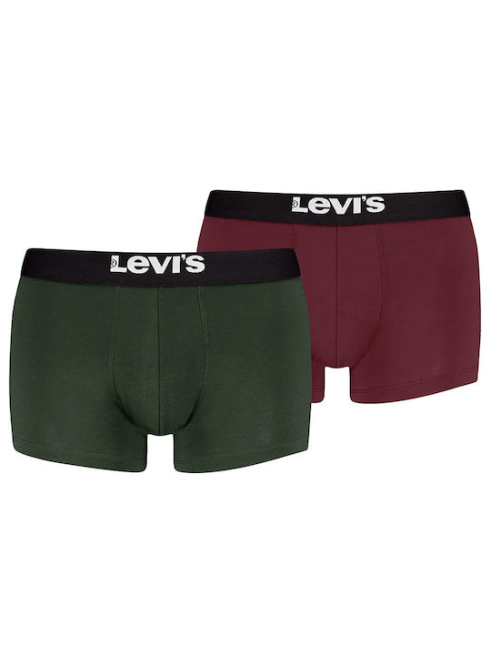 Levi's Trunk Мъжки боксерки Green, Red 2Опаковка