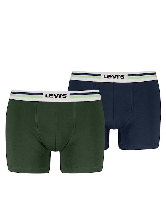 Levi's Sportswear Herren Boxershorts Green/navy...
