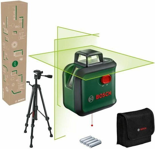 Bosch AdvancedLevel 360 Rotativ Nivelă Laser Fascicul Verde cu Domeniu de Lucru 40m
