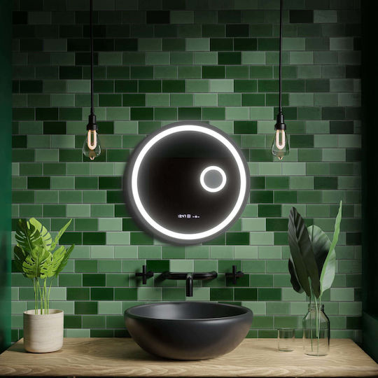 Alista Home AT1CT-D1OC-RS1S-D019/60 Кръгла LED Touch 60x60см Черен Alista Home AT1CT-D1OC-RS1S-D019/60 Кръгла LED Touch 60x60см Черен