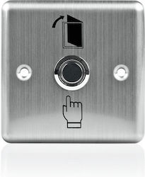 Flush-Mounted Exit Button Square Metal Illumination No Com NC Ypw4dkl