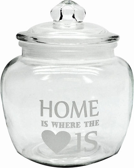 General Trade General Use Glass Jar with Lid Home Is Where the Love Is 1200ml