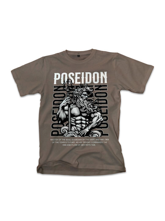 T-shirt Poseidon T-shirt Design Template Pop Cu...