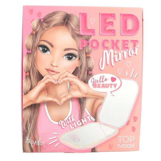 Depesche Depesche Schminkspiegel Platzierung mit Licht 14cm Rosa