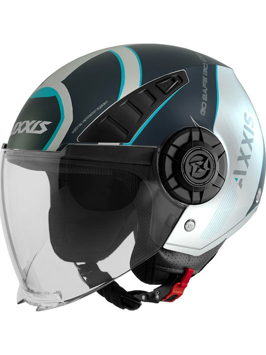 Axxis Metro S Techno A7 Blue Matt Κράνος Μηχανή...