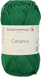 Textile Yarn Smc Schachenmayr Catania 0430 Crocheting Knitting Cotton Green 125 M