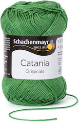 Fire De Tricotat Textile Smc Schachenmayr Catania 0412 Croșetat Tricotat Bumbac Verde 125 M