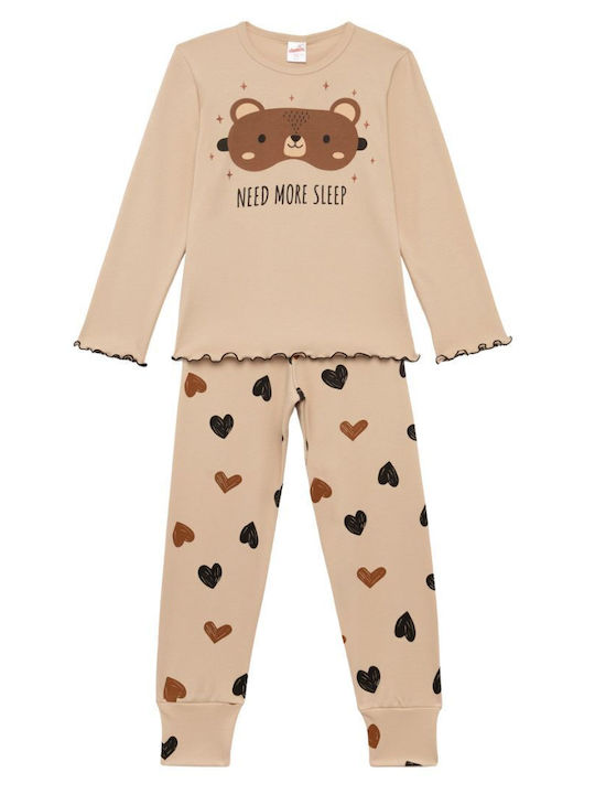 Minerva Kids' Pajamas Beige Princess